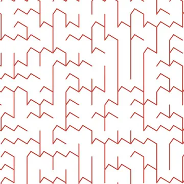 A square maze with sawtooth walls